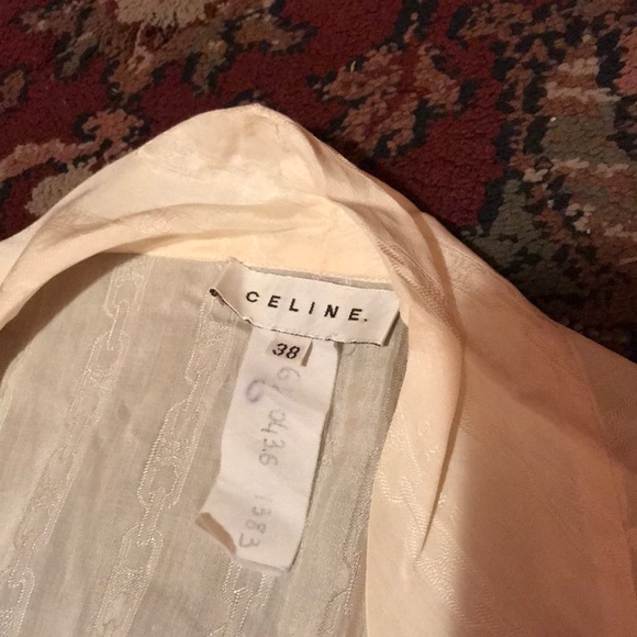 Celine Women’s Button-Up Silk Top, Size 38 - Picture 2 of 4